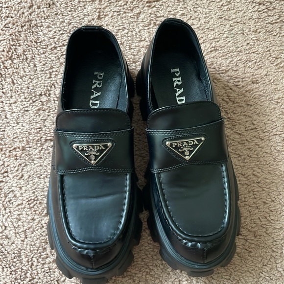 Black Platform Loafers - Picture 3 of 12